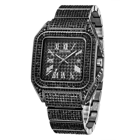 Full Diamond Ice Luxury Watch. Ultra Thin Waterproof - Luxury Men & Women's Watch.