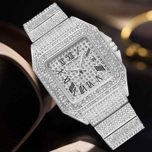 Full Diamond Ice Luxury Watch. Ultra Thin Waterproof - Luxury Men & Women's Watch.